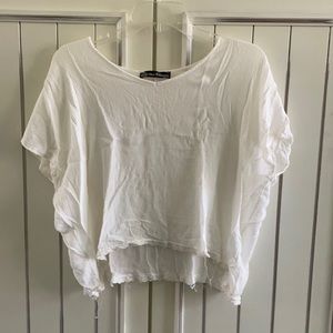White t-shirt blouse